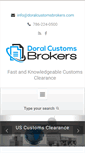 Mobile Screenshot of doralcustomsbrokers.com